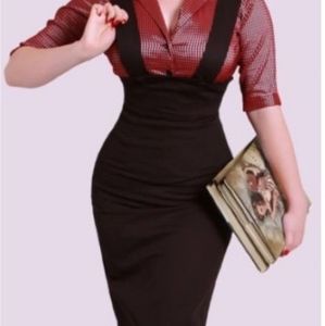 🔥 Tatyana Wiggle Suspender Skirt